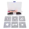 DIY HandCraft Wool Felting Tool Set Needle Felting Craft with 6 Mold Scissors Awl Tool Kit