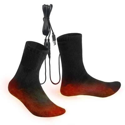Fast Heating Electric Warm Socks 5V Feet Warmer Winter Warm USB Heated Socks  Outdoor Sports