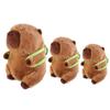 Simulation Simulation Capybara Plush Toy With Turtle Animal With Turtle Backpack  Home Decor