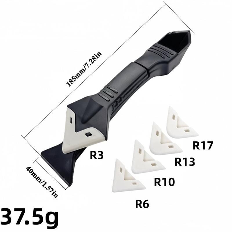 1Set Multifunction Coner Caulking Tool Silicone Scraper Glue Remover Knife Angle Beauty Crevice Spatula Tool Grout Scraper