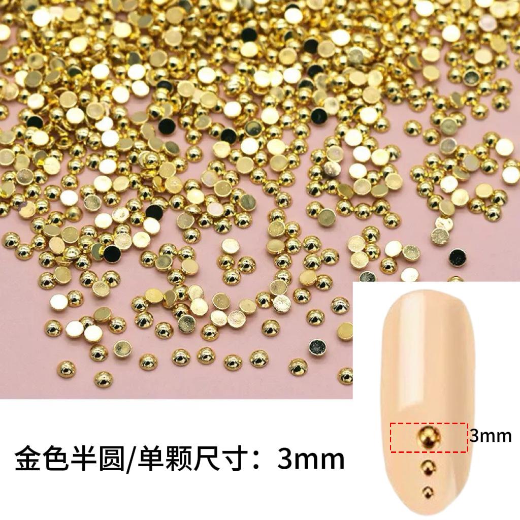 Punk Style Alloy Rivet Nail Art Decorations 3D Pointed Cone Large Medium Small Nail Decorations DIY Accessories