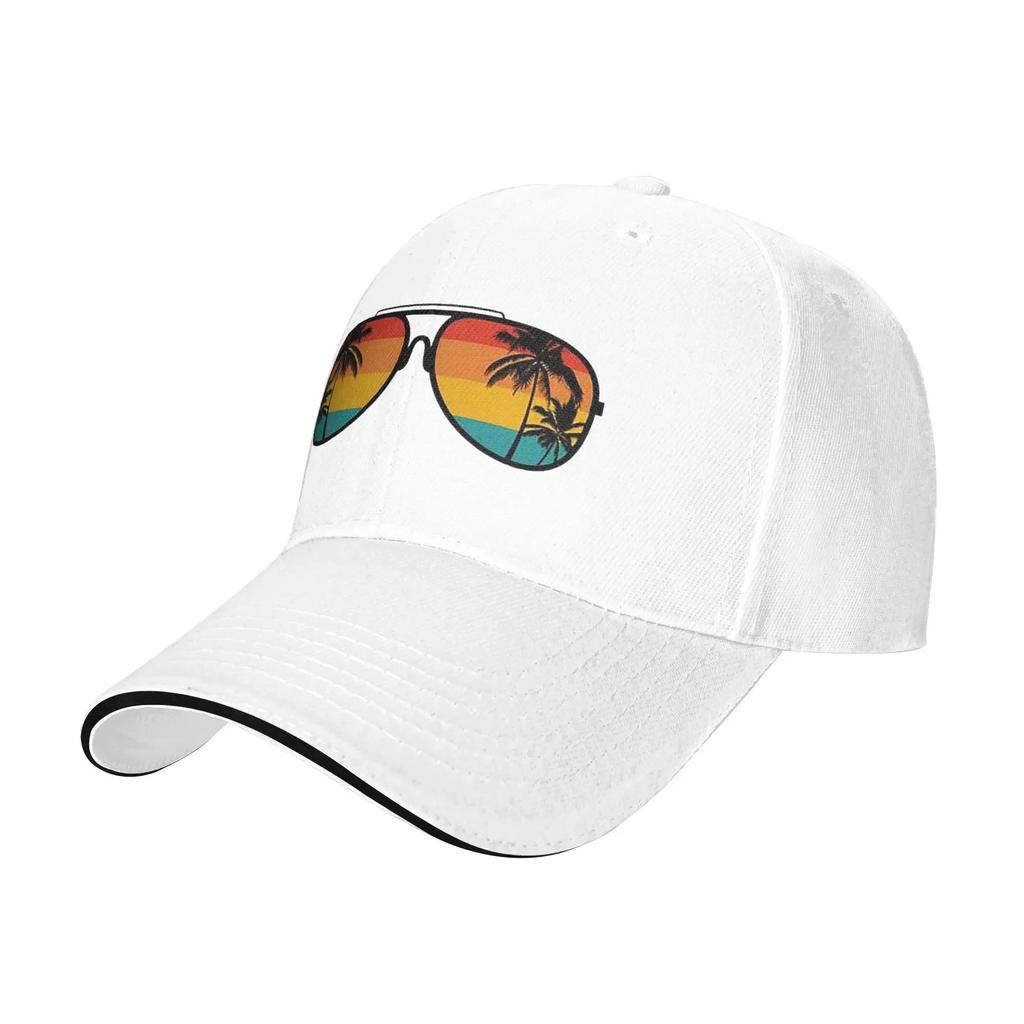 Glasses Beach Cap Fashion Casual Baseball Caps Adjustable Hat Hip Hop Summer Unisex Baseball Hats Customizable Polychromatic
