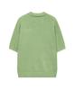 COVERNAT Small Authentic Open Collar Half Knit Light Green