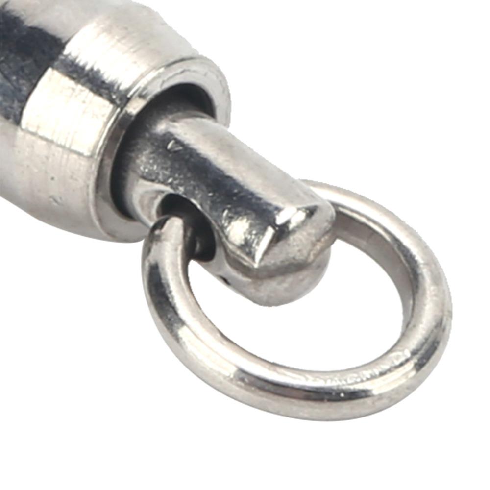 30PCS TwoWay Bearing Rotation Ring Dual Ball Fishing Connector Fishing Swivel Fishing Accessories