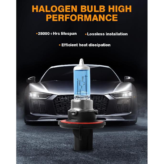 Fit For Ford Escape 2008 2009 2010 2011 2012 High Performance Halogen Headlight Bulbs 9008/H13 High/Low Beam + 5202 Fog Light Car Replacement Bulb