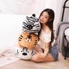 Tiger Creative Zebra Shaped Plush Toy Cushion Pp Cotton Kids Birthday Decor Gift
