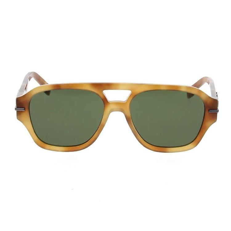 Fendi Printed Frame Acetate Pilot Sunglasses Unisex sunglasses Tortoiseshell FE40130F5555N 55,Tortoiseshell