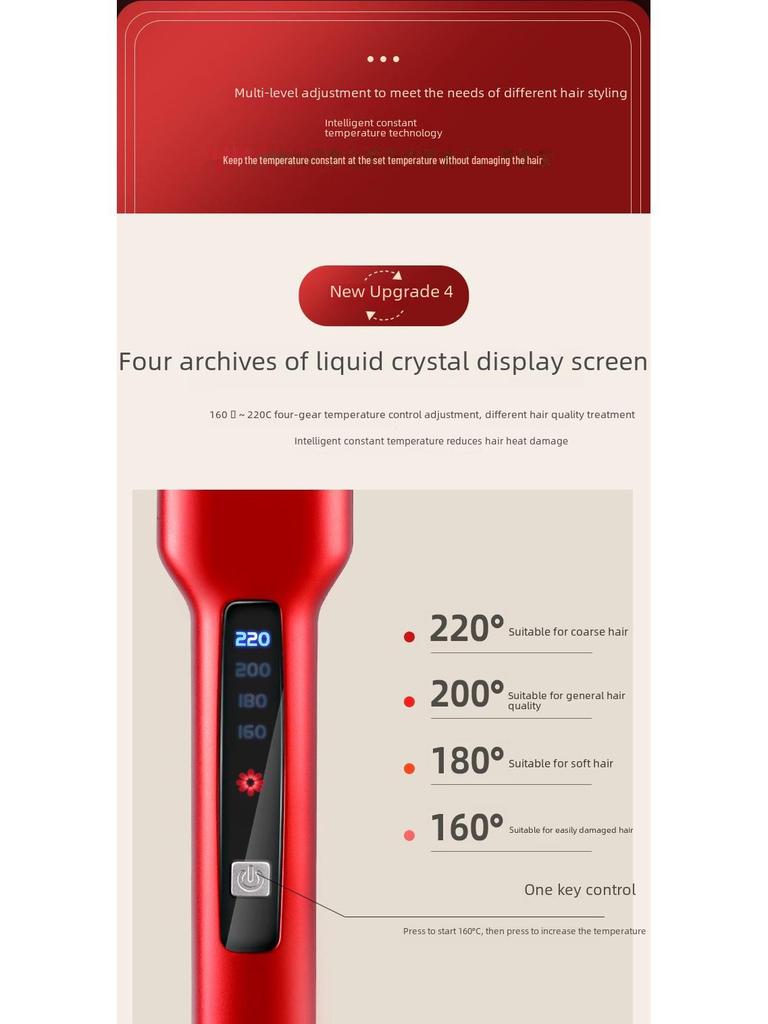 Dual-Use Hair Straightener & Curler: Household Iron for Straightening & Curling