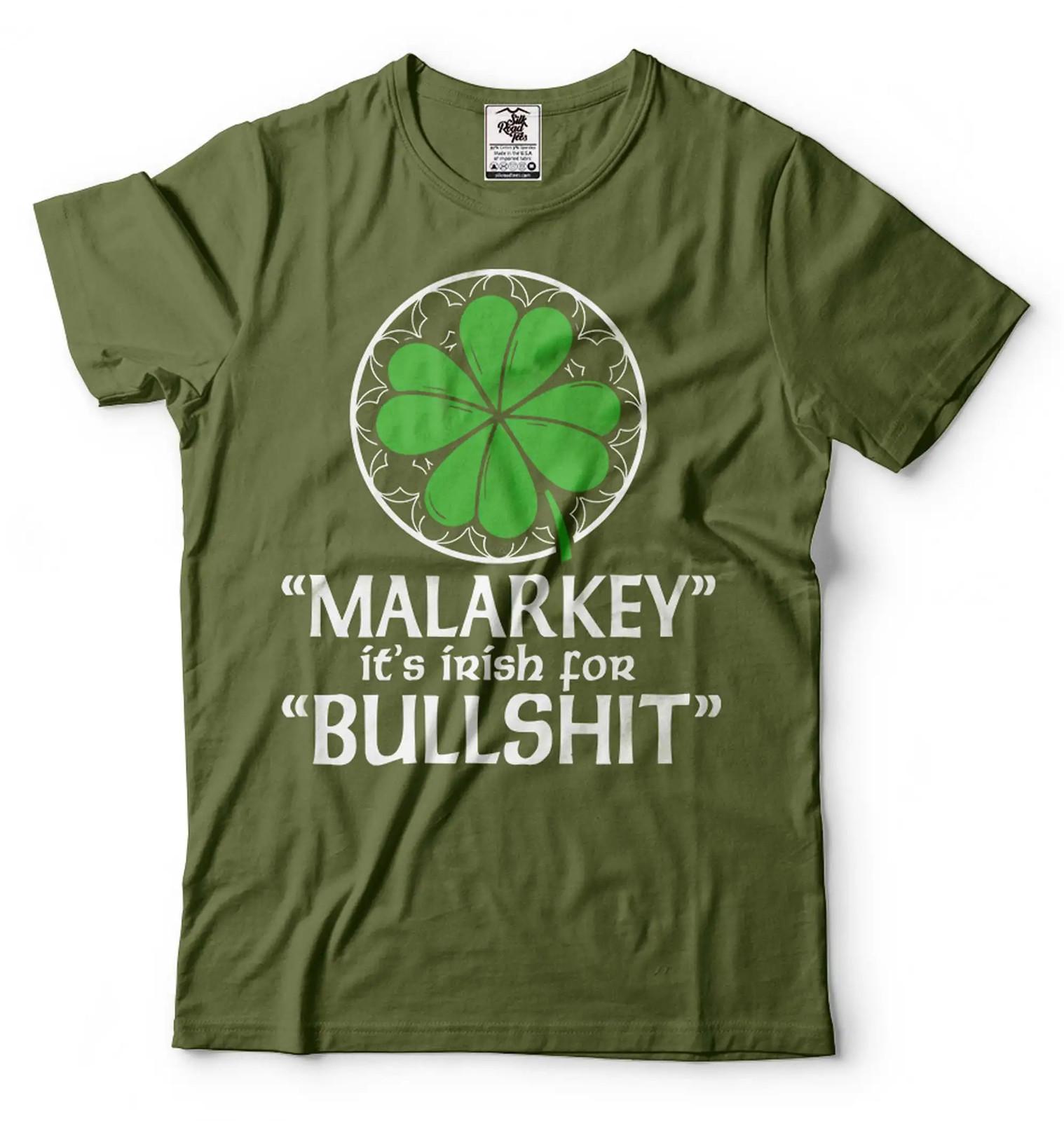 St Patricks day T-shirt Funny irish Holiday shirt Mens Funny shirt party tee M