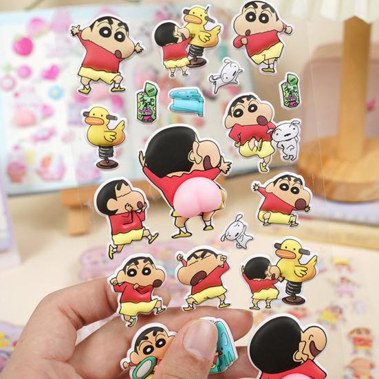 Anime Character 3D Stickers Cute Butt Puffy Stickers for Phone Case Decoration Squishy Sticker Set for Crafts & Journals