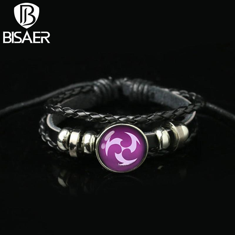 Bisaer Genshin Impact Seven Elements Bracelets Collection for Women & Man Fashion Alloy Bracelet