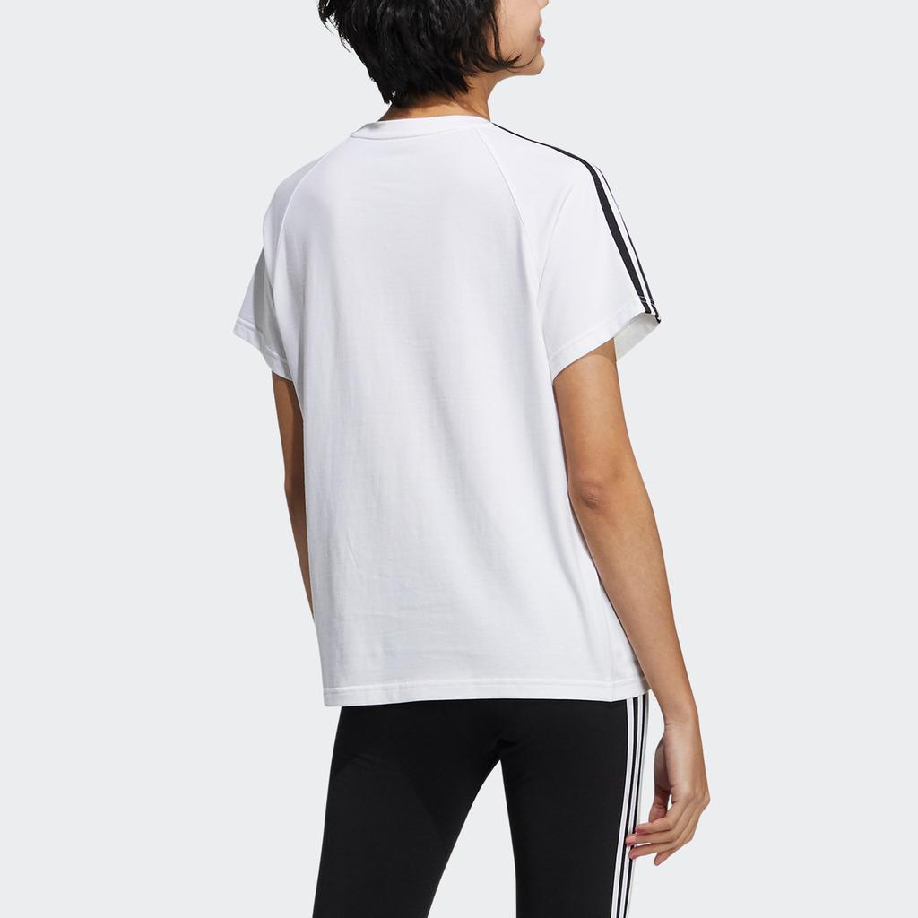 Adidas Neo Essential 3-Stripes Sports Tee Women Tops White H65453