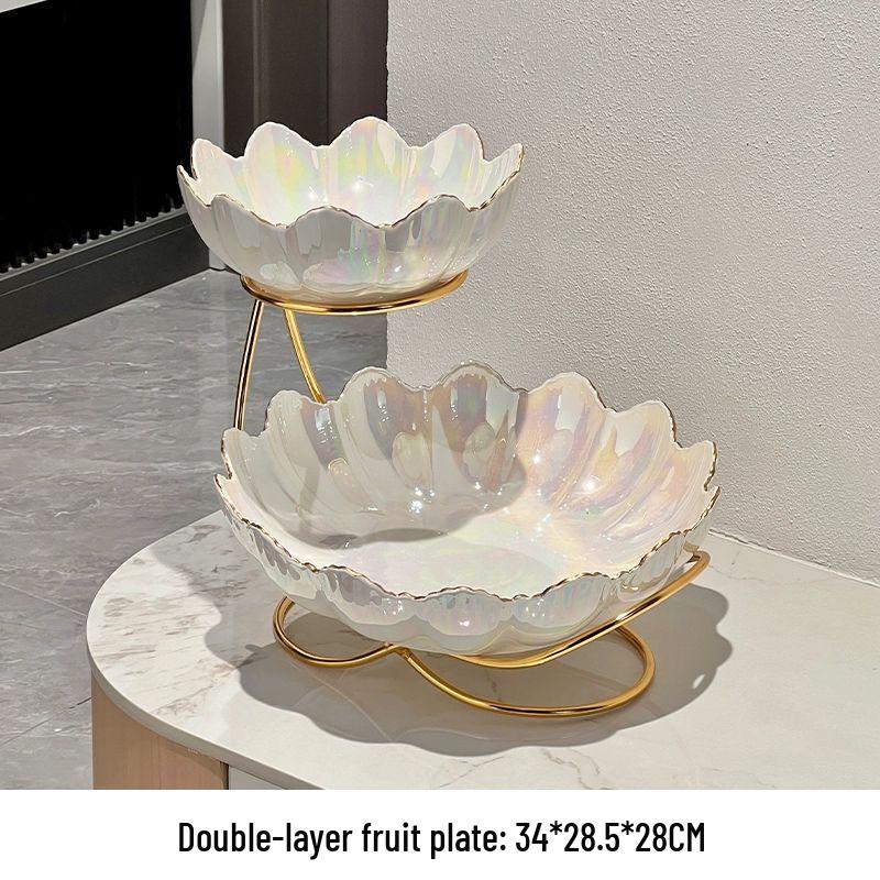Xuan Kun Pai Multi-layer Ceramic Fruit Plate