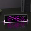 Modern Minimalist Led Alarm Clock With Temperature Display And Night Light For Bedroom Decor