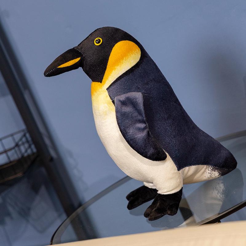 25/35cm Simulation Cute Standing Emperor Penguin Plush Toy Reallife Antarctic Marine Animal Stuffed Dolls Birthday Gift For Kids