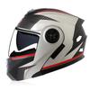 Full Face Motorcycle Helmet With Dual Visors Flip-Up Design Men Women All Season Riding