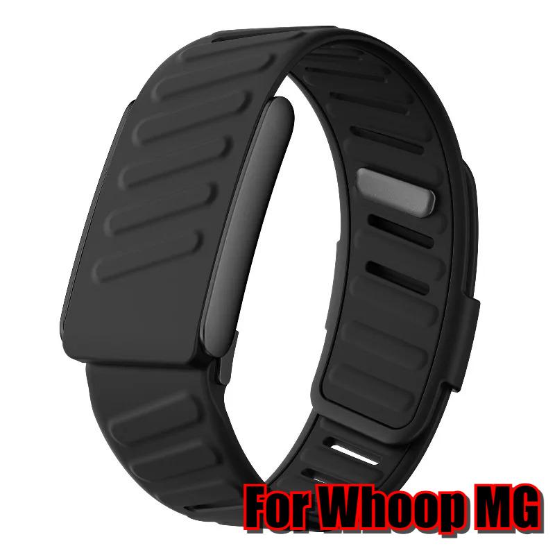 Compatible with WHOOP 5.0 / For Whoop MG WristBand Soft-Touch Silicone Waterproof Sweatproof Soft Adjustable Rubber Band for Whoop 5.0/MG