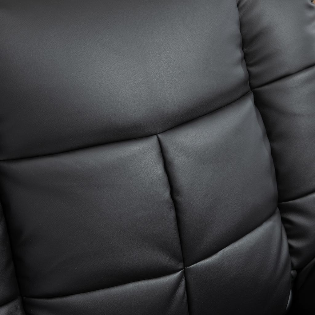 Massage Chair, Relax Chair, 8 Vibration Points, Reclining Function, Faux Leather, Black, 94x99x99cm