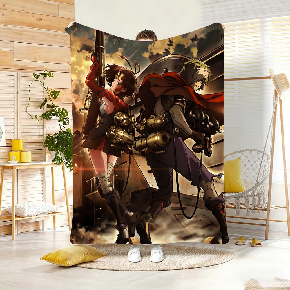 Anime K-KabaneriA of the IronA Fortress Throw Soft Warm Throw Blanket for Bedroom Living Room Bed Travel Camping Picnic Gift