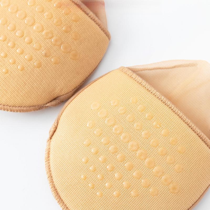 6 Pairs Summer Sling Invisible Thin Half Palm Pad High Heels Glue Non-slip Half Socks