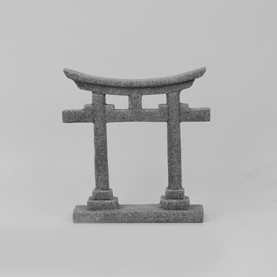 Fish Tank Ornament Japanese Shinto Torii Shrine Gate Model Miniature Aquarium Decoration for Underwater Landscape