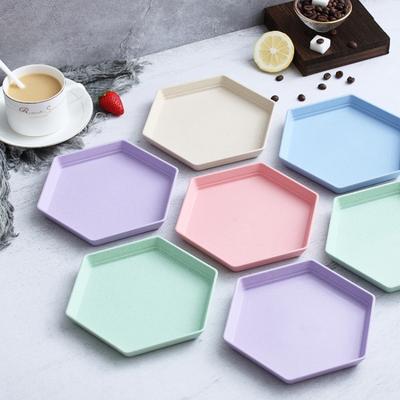 Wheat Straw Deep Dinner Plates Unbreakable Plastic Plates Reusable Dinnerware Microwave and Dishwasher Safe for Kids Adults