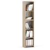 Office Bookcase Sonoma Oak 40 CM 5 Shelves Standing Column for Living Room