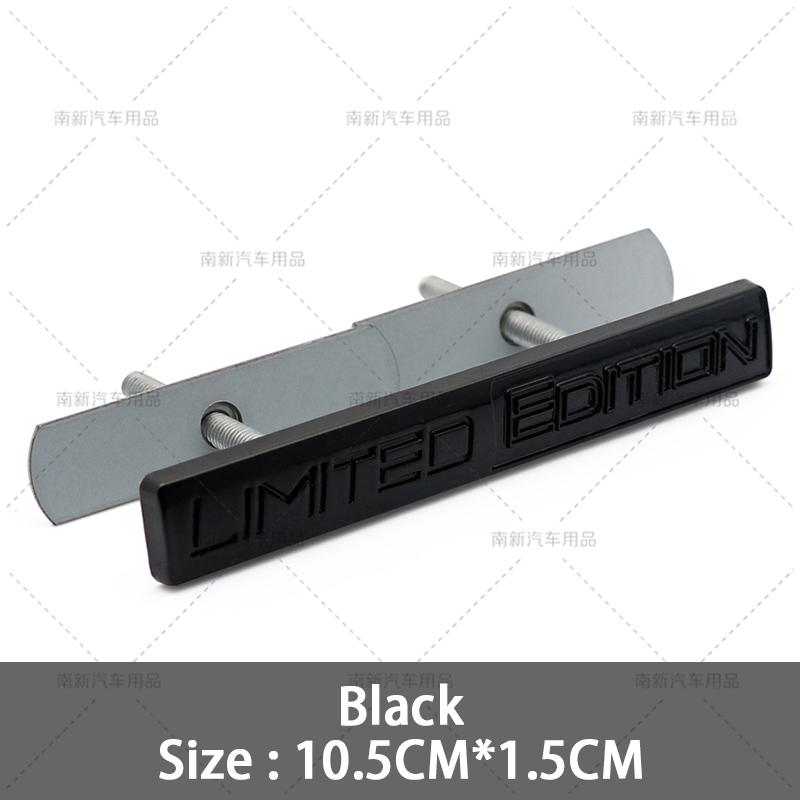 Metal Limited Car Front Grill Emblem Stickers Rear Trunk Badge Decal For Jeep Wrangler Grand Cherokee Dodge SRT Challenger