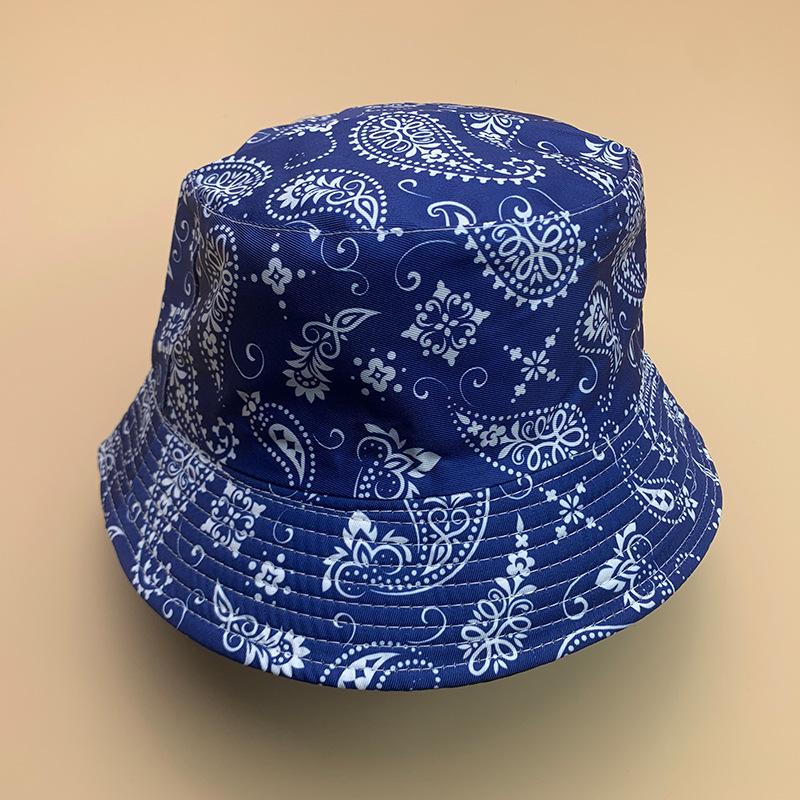Fashion Cashew Flower Street Hip Hop Men And Women Bucket Hat Cotton Fashion Sunscreen Breathable Sunshade Bucket Hat
