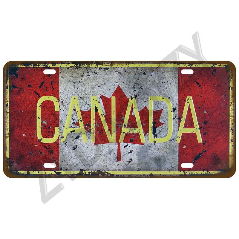 Retro Tinplates Plate Landmark Country Metal Sign Plaque Metal Vintage Tin Sign Home Decor For Man Cave Bar Pub Club Decoration