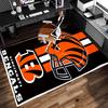 1pc Cincinnati Bengals LOGO Print Area Rug - Soft,Washable Non-Slip Indoor Mat for Office Chairs,Living Room,Home Office Decorative Rug