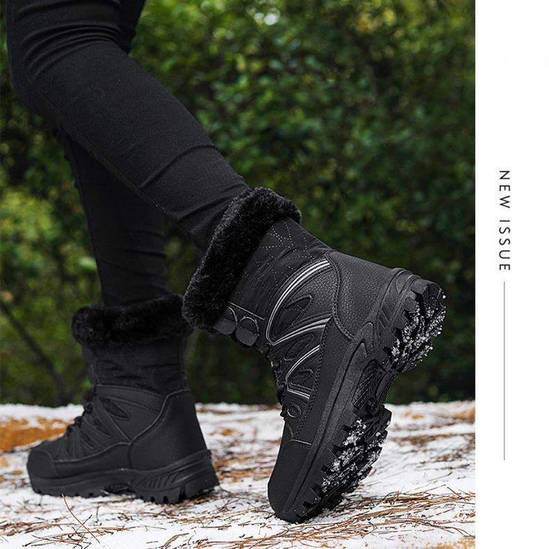 Женские зимние бархатные зимние ботинки — фото 13