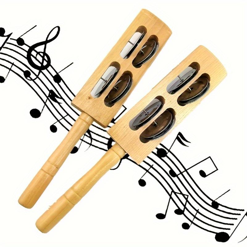 Percussion Instruments For Kids Metal Wood Rhythm Sticks Percussion Instruments Educational Musical Toys Handheld Educational