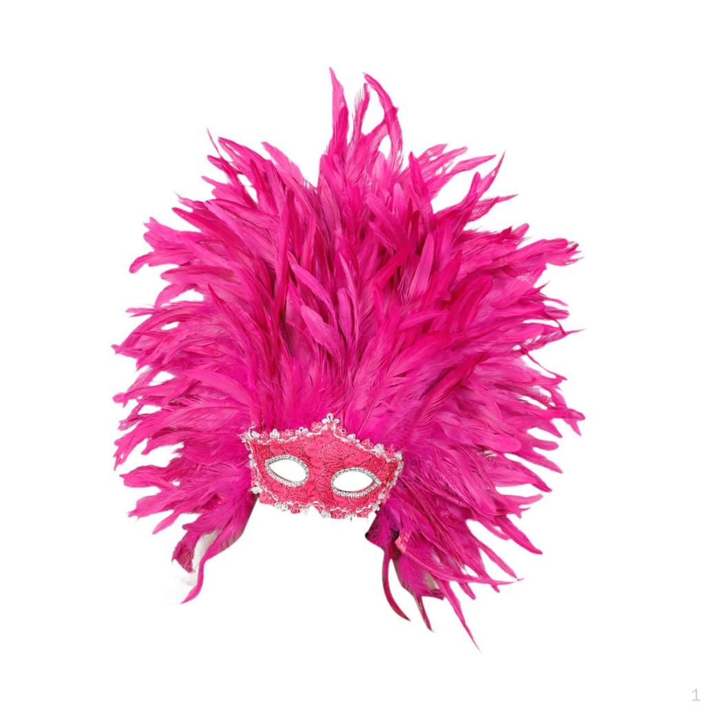 Feather Headdress Cosplay Headband Headwear Photo Props Fancy Dress Masquerade for Thanksgiving