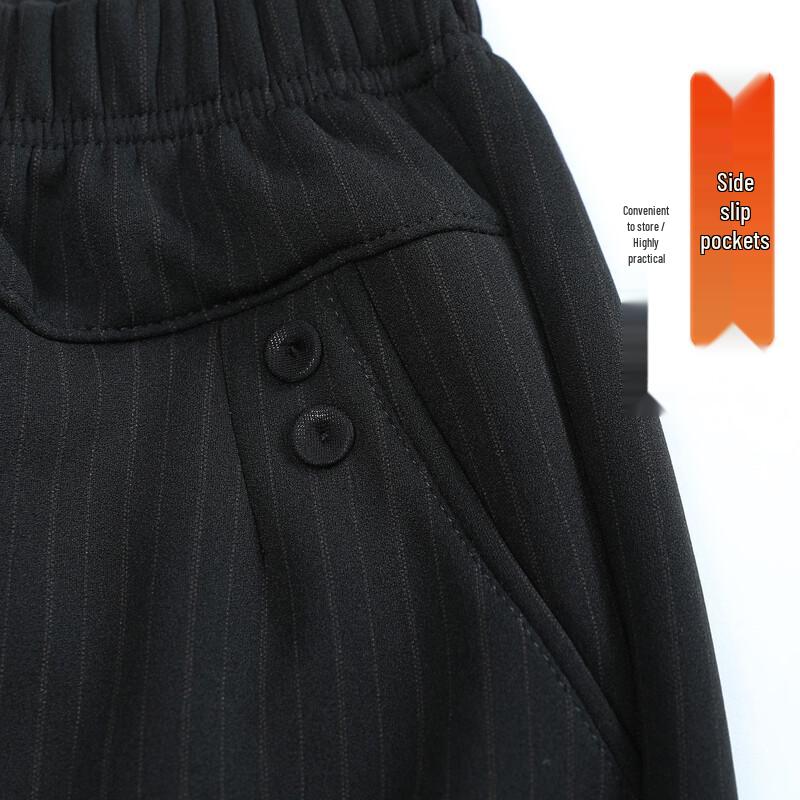 SIFONE Women's Fleece-Lined Winter Straight-Leg Trousers