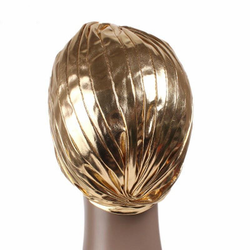 Golden Silver Indian Hat Muslim Headscarf Hat Bean Head Bag
