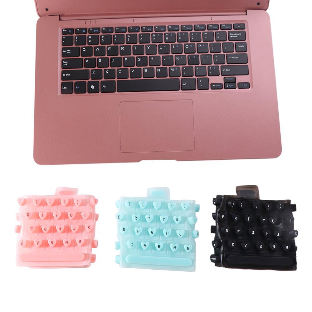 Easy Typing Laptop Keyboard Film Press Keyboard Membrane Non-slip Keys Keycaps  for Long Nails