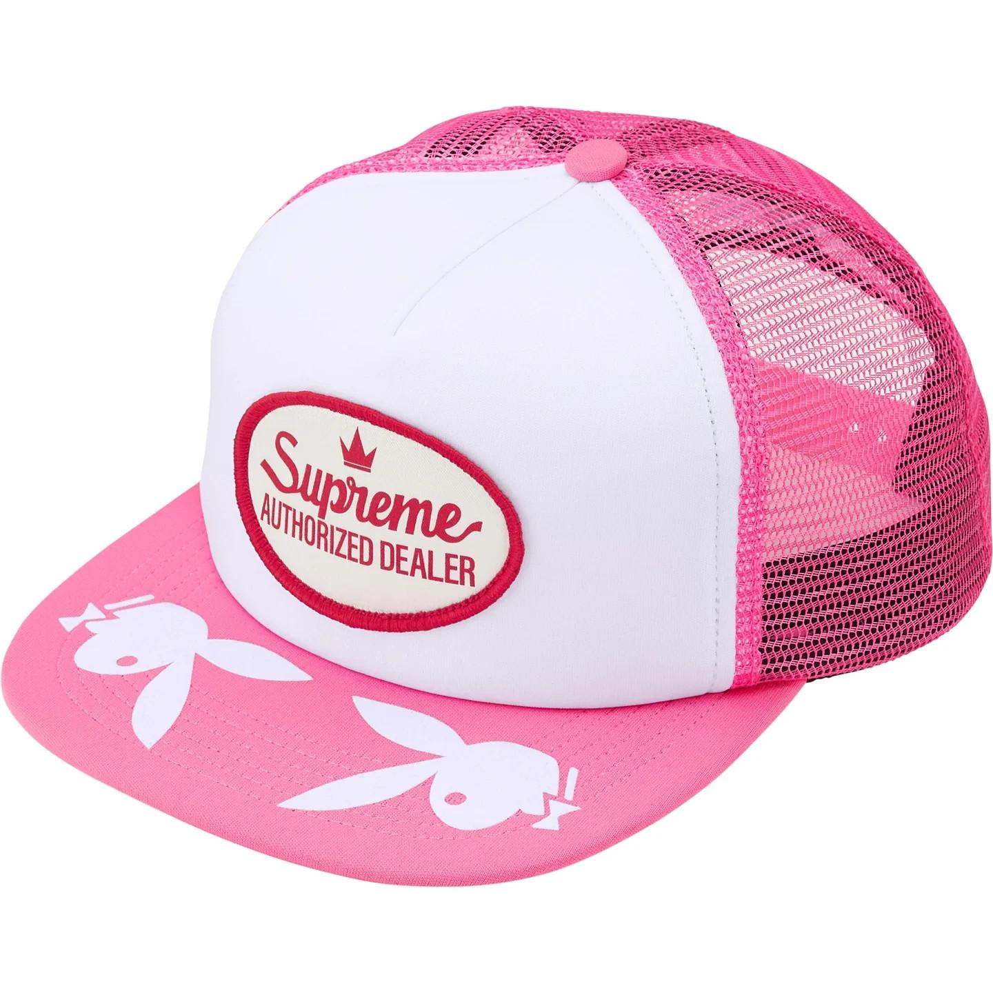 777144 Supreme x Playboy Mesh Back 5-Panel Pink One-Size