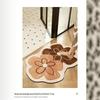Flower Shaped Bath Mat Bathroom Super Absorbent Foot Mats Non-Slip Quick Dry Shower Pad Toilet Carpet Doormat Washable