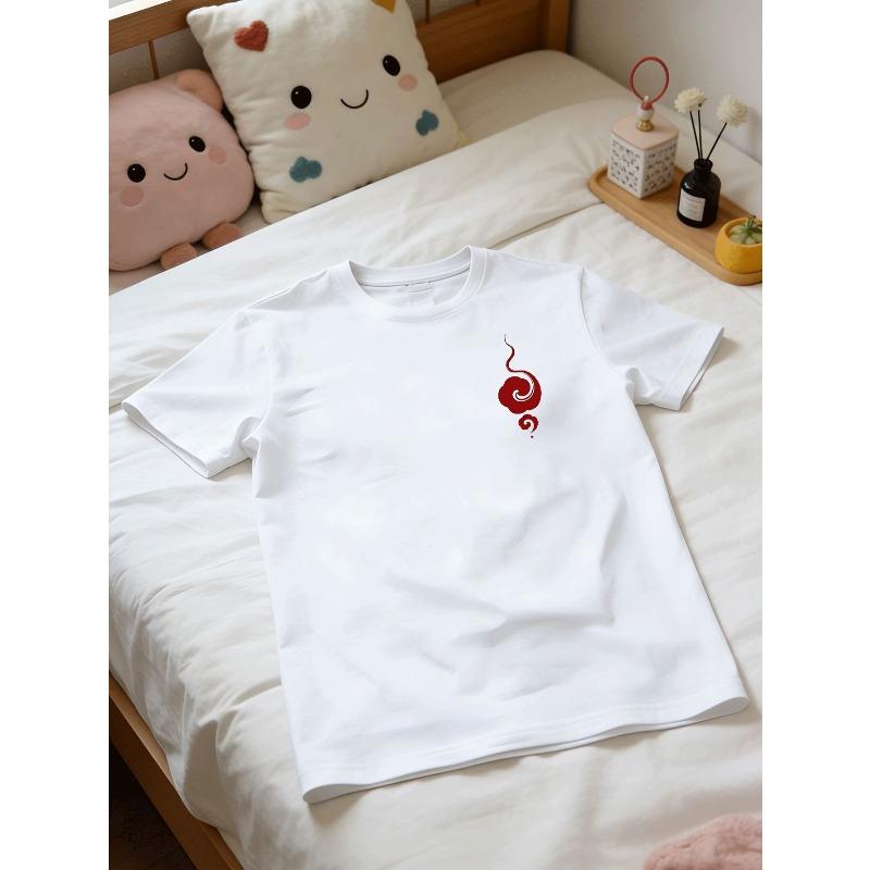 European Size Men's Short-sleeve T-shirt with Chinese Style and Chinese Aesthetic Prints, Fashionable and Casual Clothing, Versatile Daily Wear Top