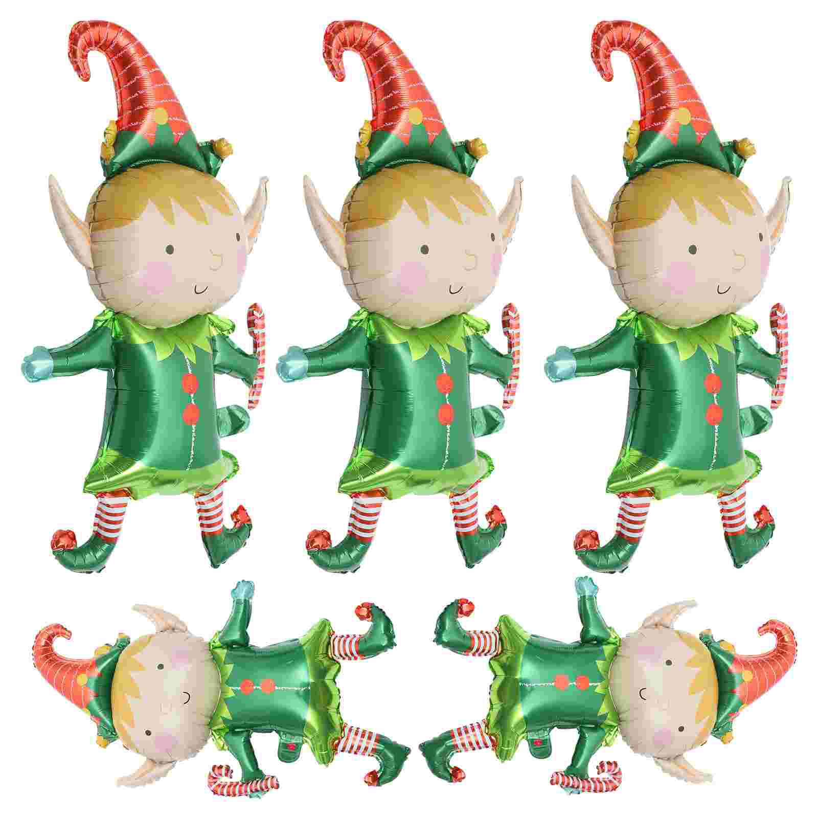 5 Pcs Christmas Foil Balloon Decoration Balloons Delicate Aluminum Party Accessories Film Inflatable 96.00X54.50X0.10CM