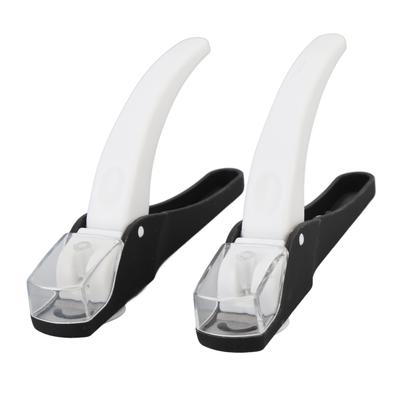 2 Stück Falschnagelknipser Nagelspitzenknipser Edelstahl U-förmiger französischer Nagelschneider für Nagelstudio