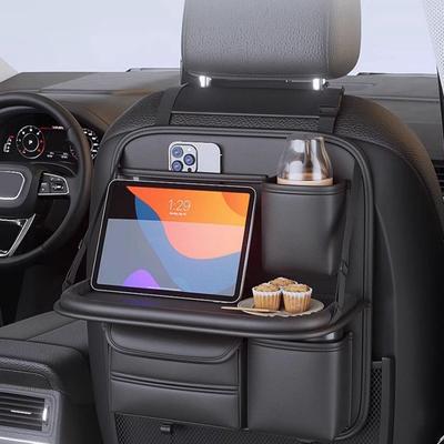 Auto Rücksitz Aufbewahrungstasche Große Kapazität Mehrfachtasche Rücksitz Organizer Faltbarer Esstisch Tablet Ablage Hängebeutel