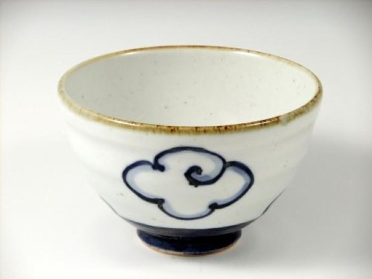 Arita Hasami Shoho Blue Fuji Red Fuji Tea Bowls of Tea 20850 ware, Kiln, & (Pair Bowls)