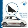 APPERFiT Fiat 500 Door Mirror Flag Cover Molding (Matte Black) Left Driver & Right Passenger Side Compatible With 2012- Fiat 500 Replaces 1SJ85KX7AA
