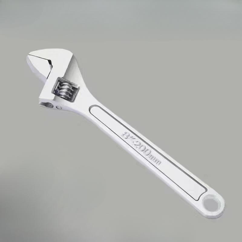 Adjustable Wrench Large Openin Long Handle Universal Spanner Carbon Steel Mechanical Workshop Hand Repair Tools