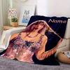 Taylor Swift Glitter Dress Performance Flannel Blanket Soft And Cozy Customizable Name Perfect For All Seasons Sofa Bed Or Outdoors Personalized Gift