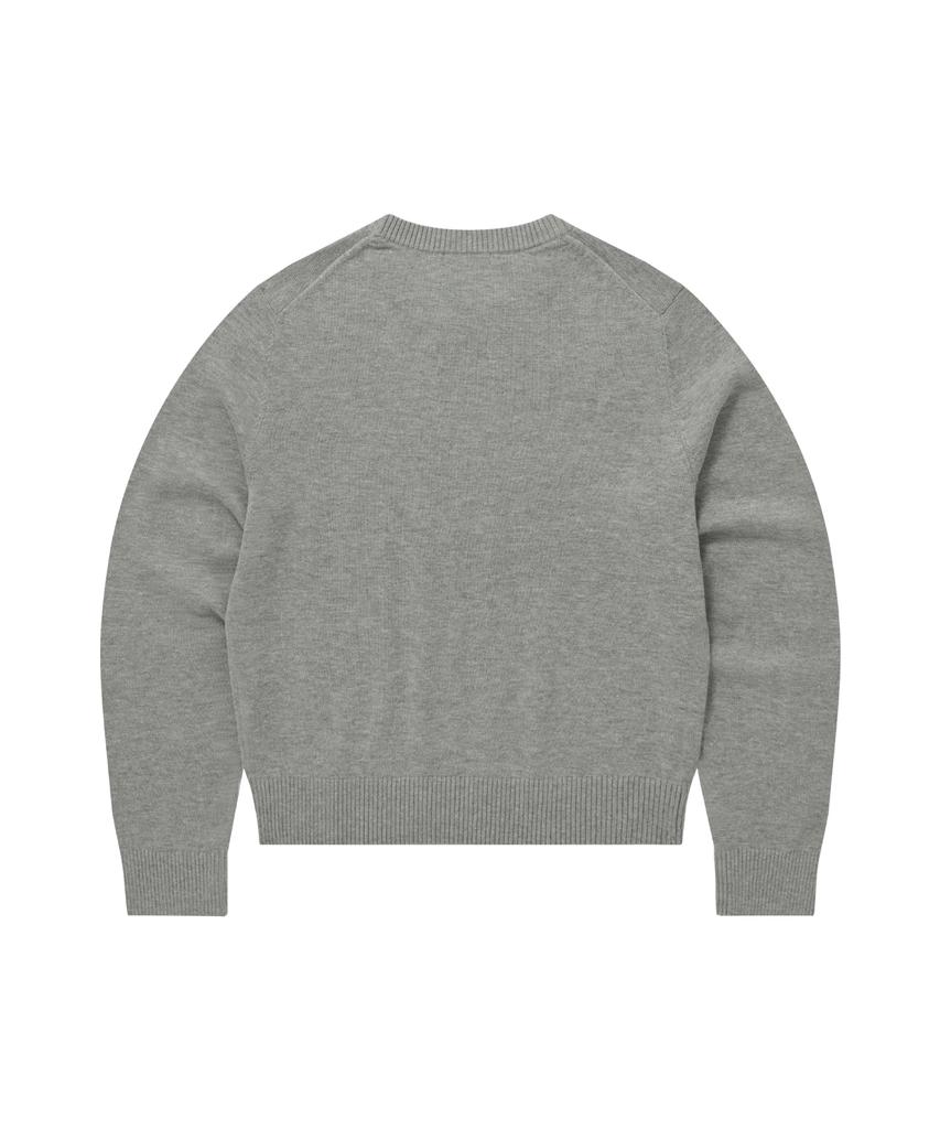 COVERNAT WOMAN Cooper Logo Knit Melange Grey