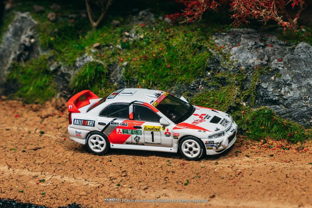 Speedmaster Japan TARMACWORKS Maßstab Mitsubishi Lancer Evolution IV Rallye 1997 Tommi Harjanne Fertigmodell 1/64 Monte-Carlo Makinen/Seppo