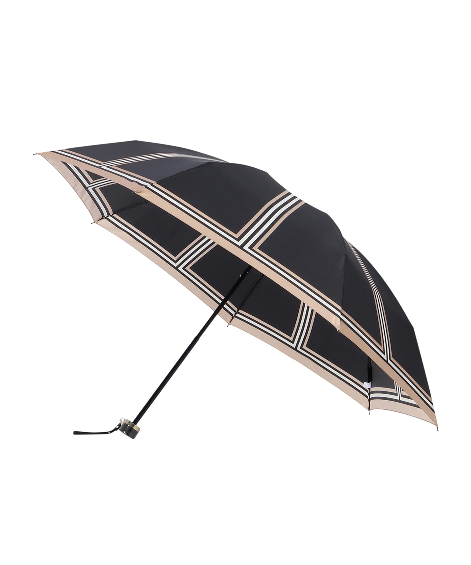 

MOONBAT Folding Rain Umbrella 55cm Print 10878 Black [LANVIN COLLECTION] Umbrella, [Gift] Women s